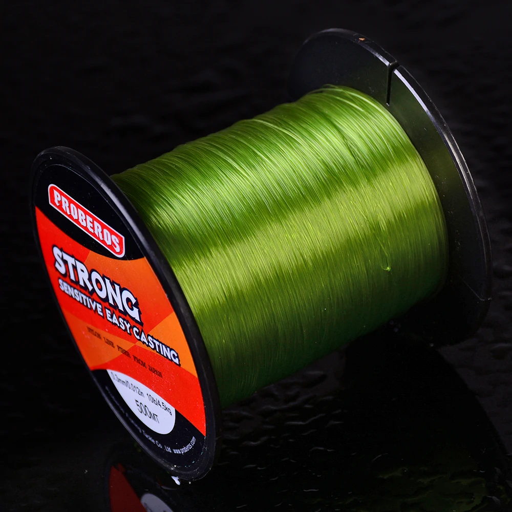 1PC Fishline BKY BG Green Color Nylon Line 450M&500M Fishing Line 10LB
