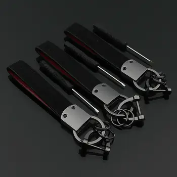 

Replacement Car Keychain For BMW Accessories Tool Leather+Metal Lanyard