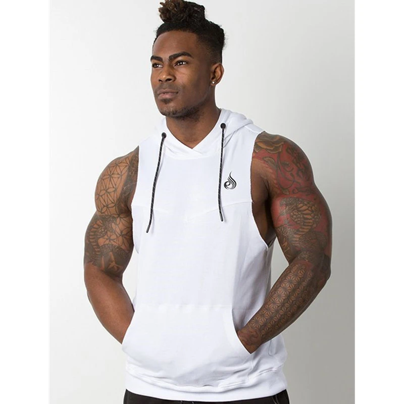 Tank Top Men Stringer Workout Vest gym (10)