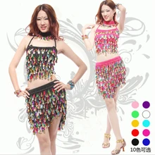 Новые высококачественные пикантные Блестки для латино-американских танцев, платья с блестками для латинских танцев костюмы для женщин Производительность одежда, топ и юбка Цепочки и ожерелья