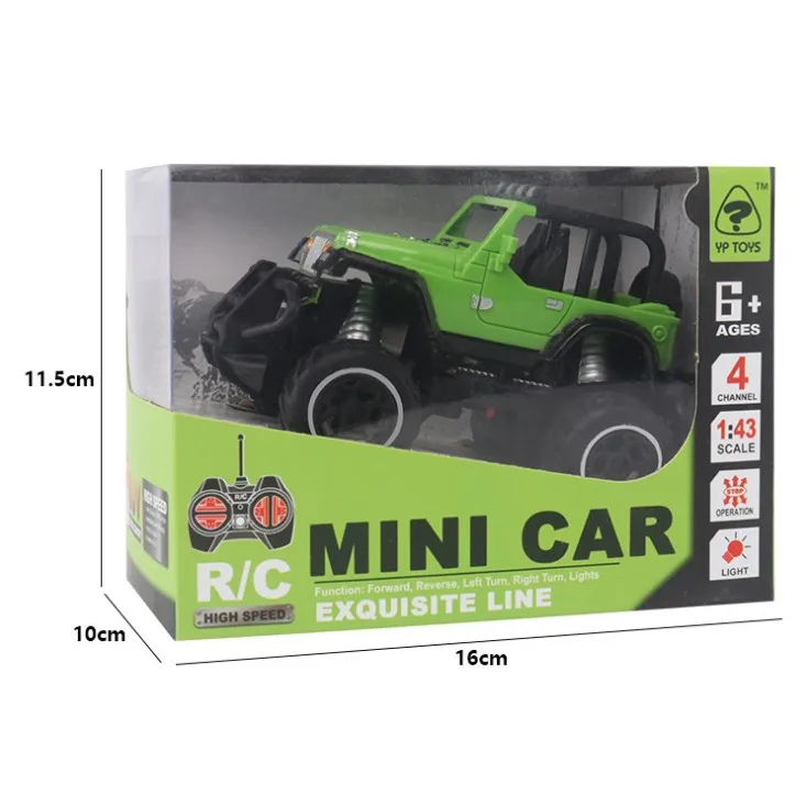 Mini RC Cars Off-road 4 Channels Electric Vehicle Model Toys as Gifts Remote Control Cars Toys for Kids Wholesale Spot