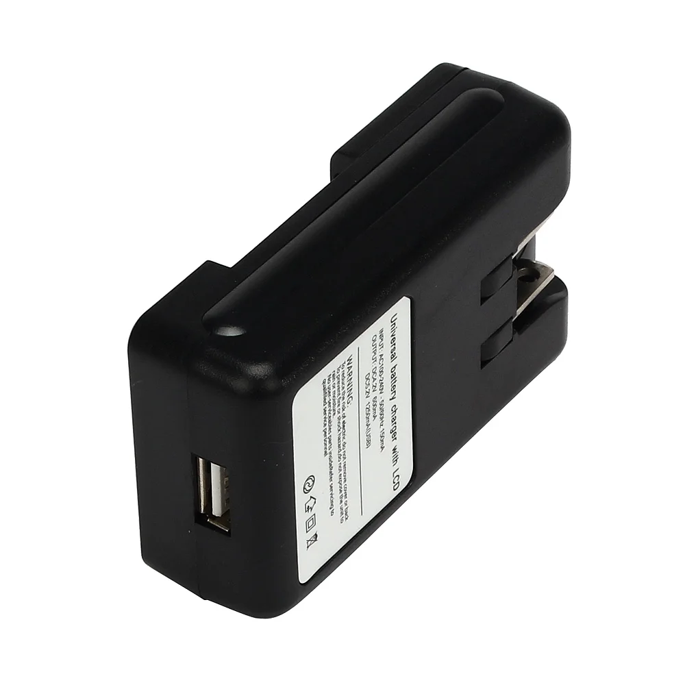 

NEW Universal Battery Charger with USB-Port For Smartphone high-quality LCD screen indicates Intelligent Chip