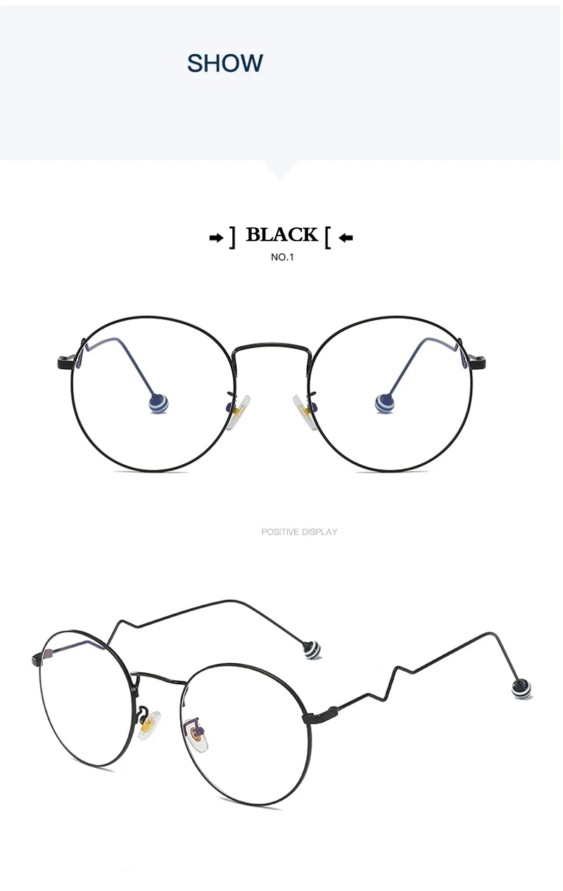 Zilead Классический анти синий свет круглый готовой близорукость очки Для женщин и Для мужчин металлические конфеты жемчуг зрелище очки для близоруких