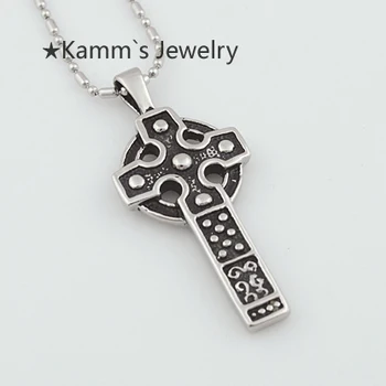 

The Cross Belt New Hot Sale Stainless Steel Link Chain Pendant Necklace Lover Fashion Gift Friend Wholesale Free shipping KP153