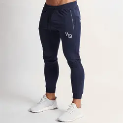 2018 новый для мужчин s повседневные брюки для пробежек Фитнес Спортивная низ узкие спортивные штаны мотобрюки черный костюм для