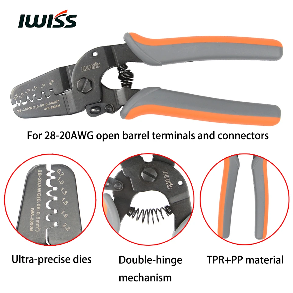 IWISS обжимные инструменты IWS 2820/IWS 1424A/IWS 1424B для обжимных открытых цилиндрических