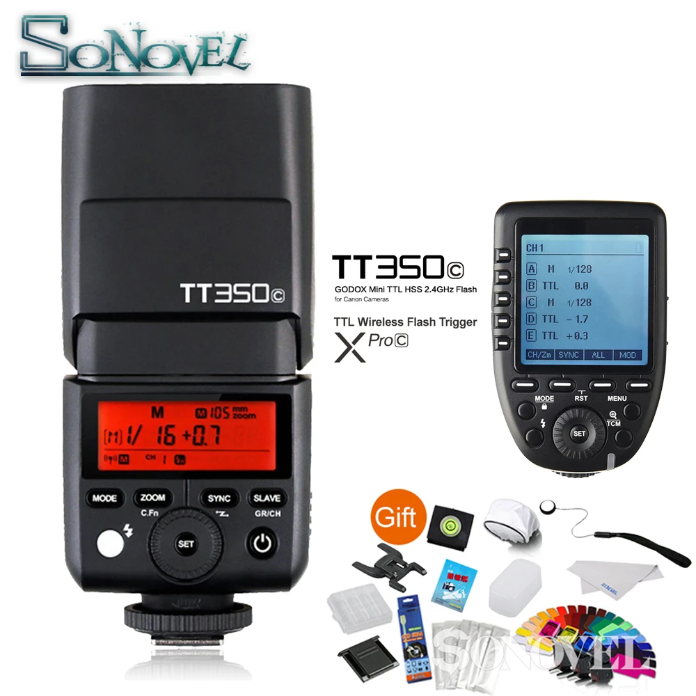 Flash Godox TT350C TTL Per Canon - Wireless 2.4G, HSS 1/8000s, GN36 Per Fotografia - Foto 4