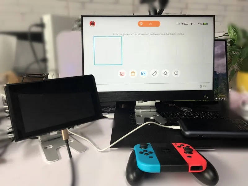 15 6 дюймов HDMI type c емкостный сенсорный монитор один кабель Поддержка huawei P20 samsung S8 S9