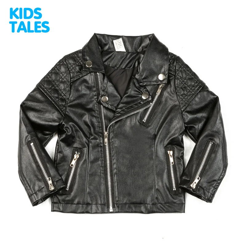 

Spring Kids Jacket PU Leather Girls Jackets Clothes Children Outwear For Baby Girls Boys Clothing Coats Costume Unisex 1-7 Years