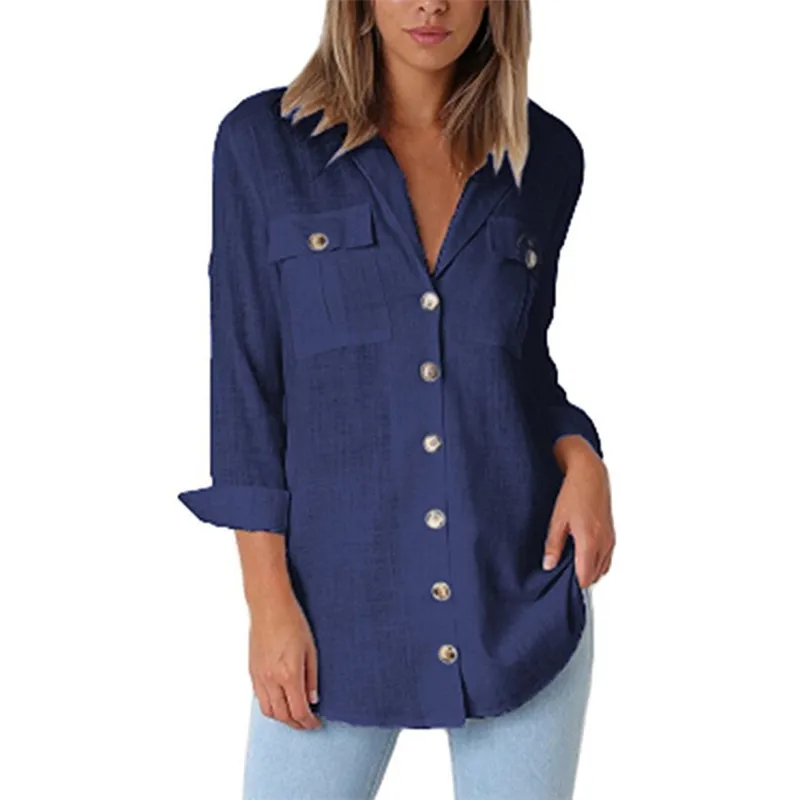 women-blouse-shirts-spring-autumn-for-lady-work-long-sleeve-tops-pockets-female-fashion-plus-size-clothing-blusas-mujer-2019-new