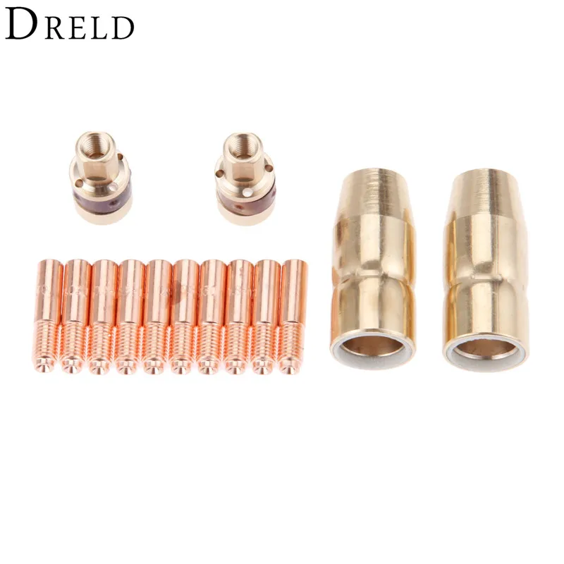 DRELD 14Pcs TIG Welding Torch Kits Tip Nozzle 169715 Adapter 169716 Contact Tip 000067 for TIG Welding Torch Welding Accessories DRELD 14Pcs TIG Welding Torch Kits Tip Nozzle 169715 Adapter 169716 Contact Tip 000067 for TIG Welding Torch Welding Accessories
