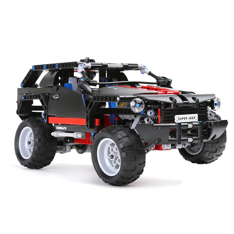 

589pcs Transport Cruiser Jeep SUV Racing Car Model Building Block Set Bricks Educational Toys for Boy Compatible with Legoingly