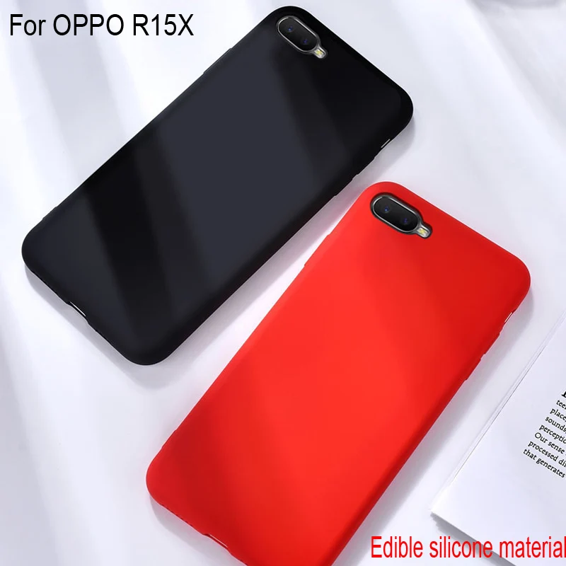 

Luxury Soft Back Matte Color Cases For OPPO R15X Simple Solid Color Ultrathin TPU Case Candy Color Back Cover For OPPO R15 X