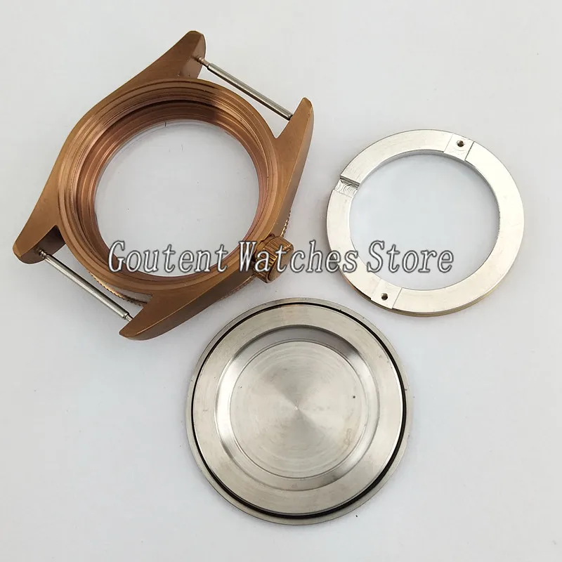 Чехол для часов Miyota 8215 ETA 2836 Mingzhu DG2813/3804 p814 41 мм с бронзовым покрытием|Часы Чехлы| |