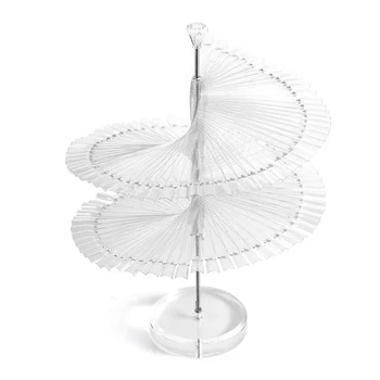 

120PCS False Nail Art Tip Stick Polish Display Fan Practice Card Stand Shelf