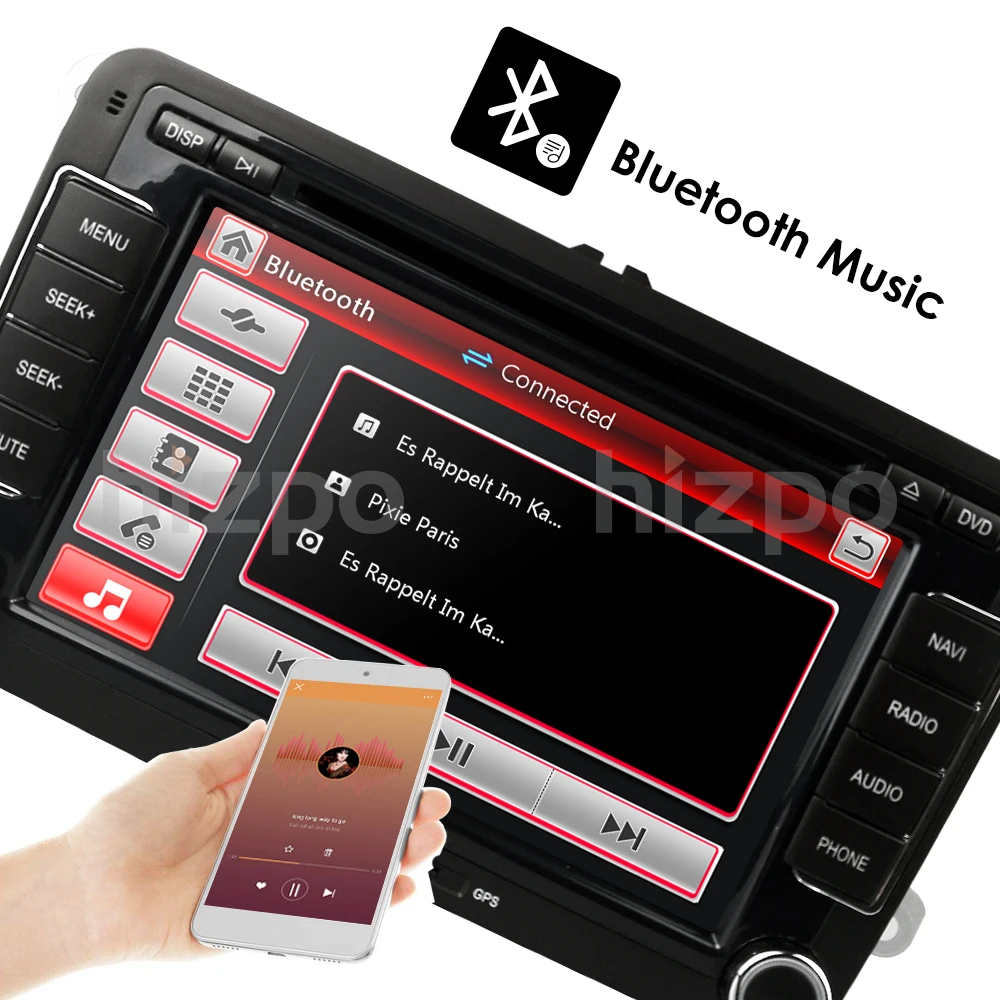 Sale 7inch 2Din Auto Radio Car DVD Player Gps Stereo for VW Volkswagen SKODA GOLF 5 Golf 6 POLO PASSAT B5 B6 JETTA TIGUAN NAVI CD SWC 12