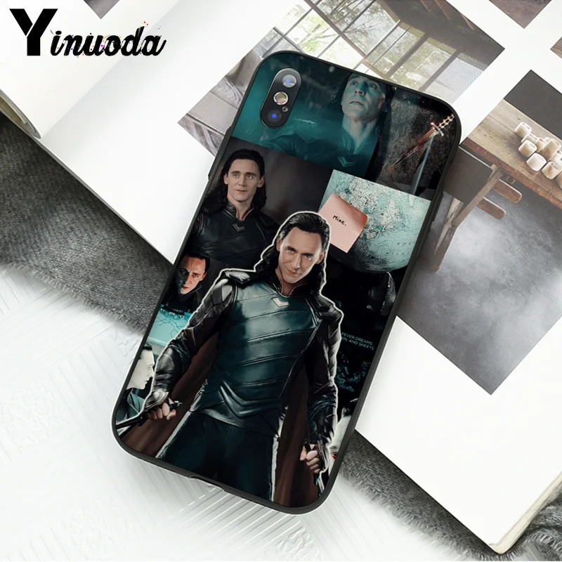 Yinuoda Marvel Hero Loki ТПУ черный чехол для телефона чехол для Apple iPhone 8 7 6 6S Plus X XS MAX 5 5S SE XR Чехол для мобильного телефона s - Цвет: A13