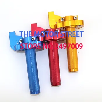 

free shopping 3 colors 7/8 Inch Multicolor Universal CNC Aluminum Accelerator Throttle Twist Grips Handlebars