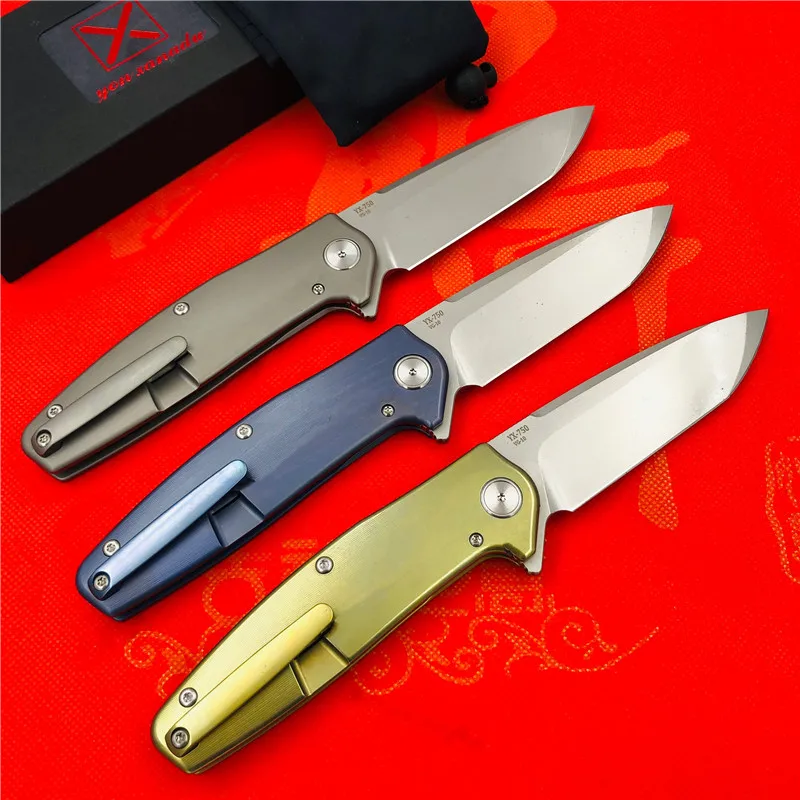 Yon Xanadu Yx 750 Free Shipping Blasting Non Slip Gray Titanium Handle Knife Vg 10 Hunting Outdoor Survival Pocket Knife Edc Knives Aliexpress