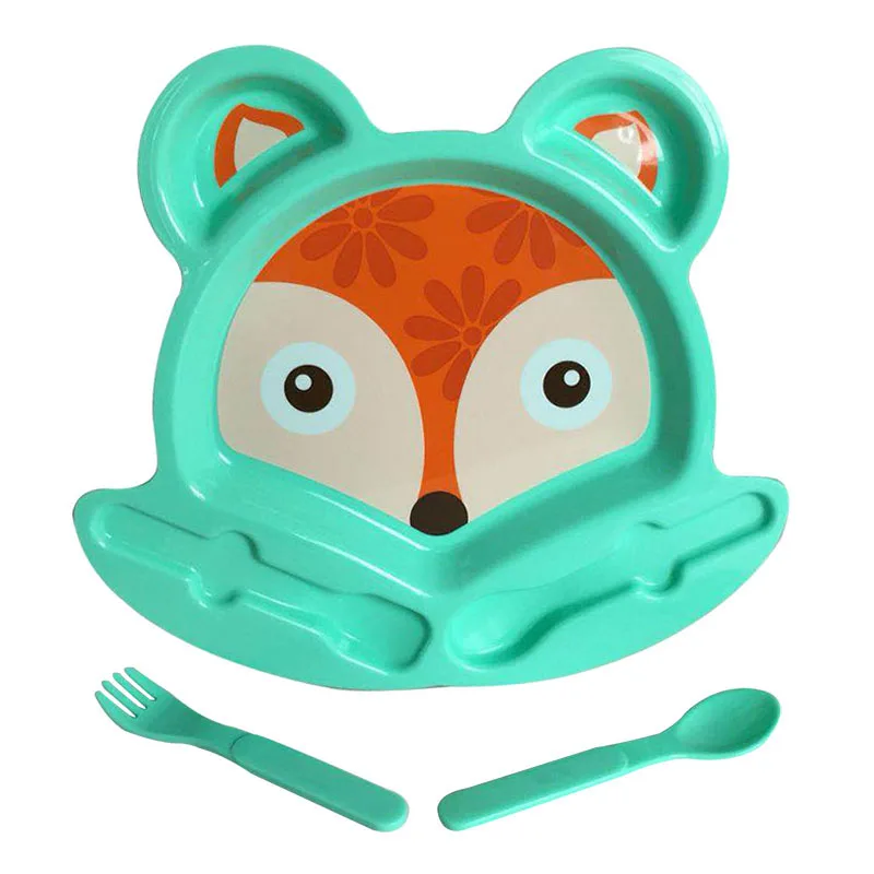 

Solid Feeding Baby Dishes BPA Free Baby Tableware Plate Bowl Cup Unbreakable Safe Plastic Kids Infant Dinnerware For Toddlers