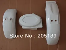 NUEVA Z50 blanco carenado plástico guardabarros delantero y trasero guardabarros y tapa de batería para moto dirt pit bike mono z 50