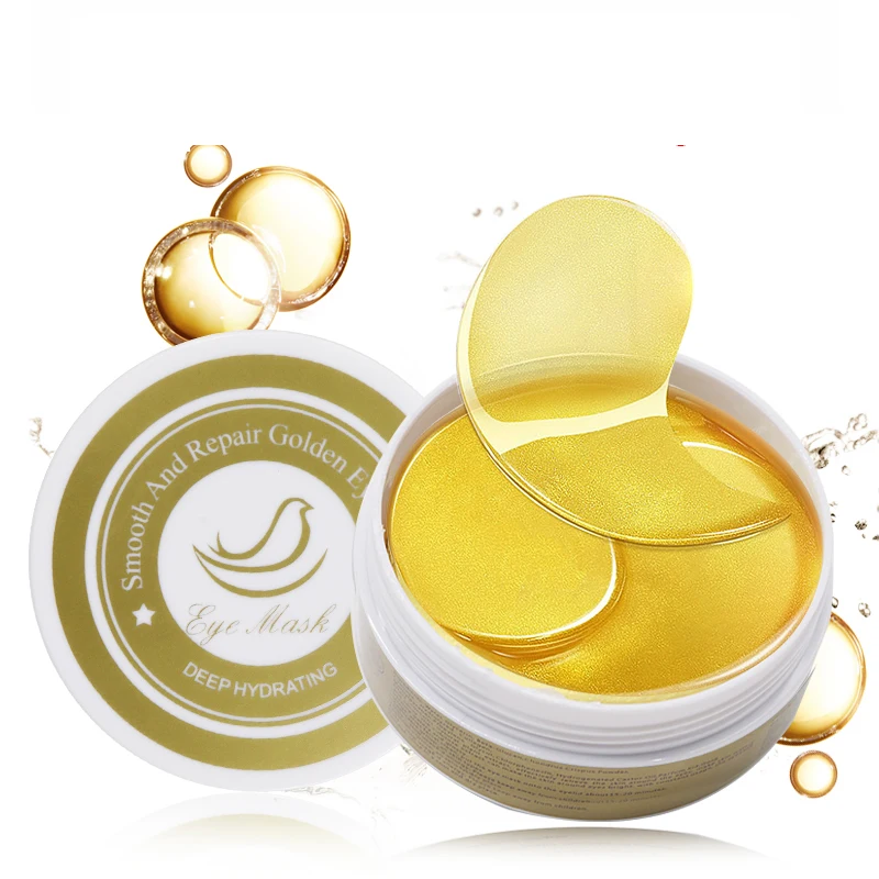 

EFERO 60pcs Gold Crystal Collagen Eye Mask Eye Patches Masks Dark Circles Patches Moisturizing Face Masks Remove Dark Circles