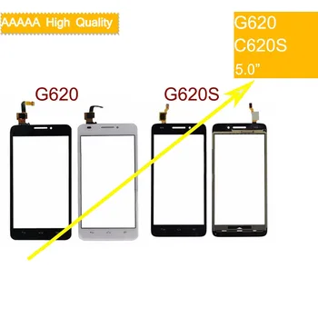 

Felfial 50pcs/lot Original For Huawei Ascend G620 G620S TouchScreen Sensor Digitizer Glass Lens Front Panel Black White