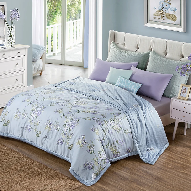 BEYOND Brand Blue Quilt 100 Lyocell fiber Summer Cool Duvets 2018