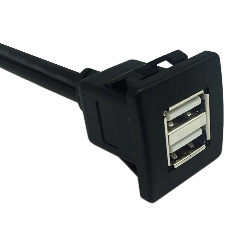 USB2.0 دافق جبل كابل 1 M/2 M مزدوجة/منفذ USB أحادي التمديد دافق لوحة كابل تركيب اللوحة الرقمية تستهلك كابل