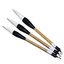 Несколько волосков Китайская каллиграфия кисть Ручка мягкие шерстяные волосы Хоппер-образный Щетка для письма куплеты китайская живопись кисти