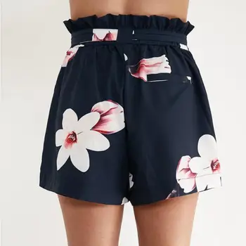 

JAYCOSIN 2020 New Fashion Women Summer Causal Daily High Waist Print Bow Tie Fashion Wide Short Leg Short Dropshipping 20p