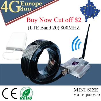 4g signal booster LTE 800mhz signal amplificateur gsm 4g antenna repeater Band 20 Fast 4G Network