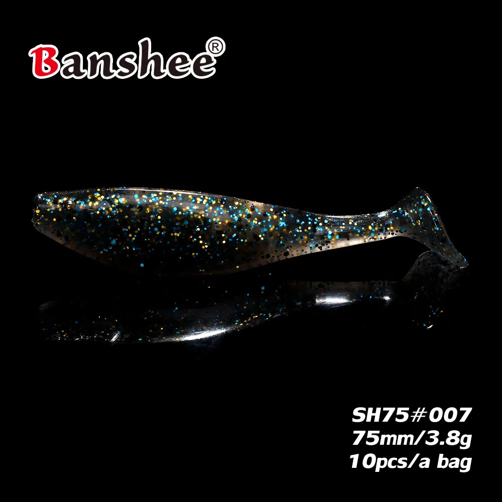 Новая мягкая приманка SH75 Swimbait 3,8 г/75 мм 10 шт./лот Реалистичная Щука бас искусственный Джеркбейт рыболовный резиновый джиг - Цвет: SH75-007