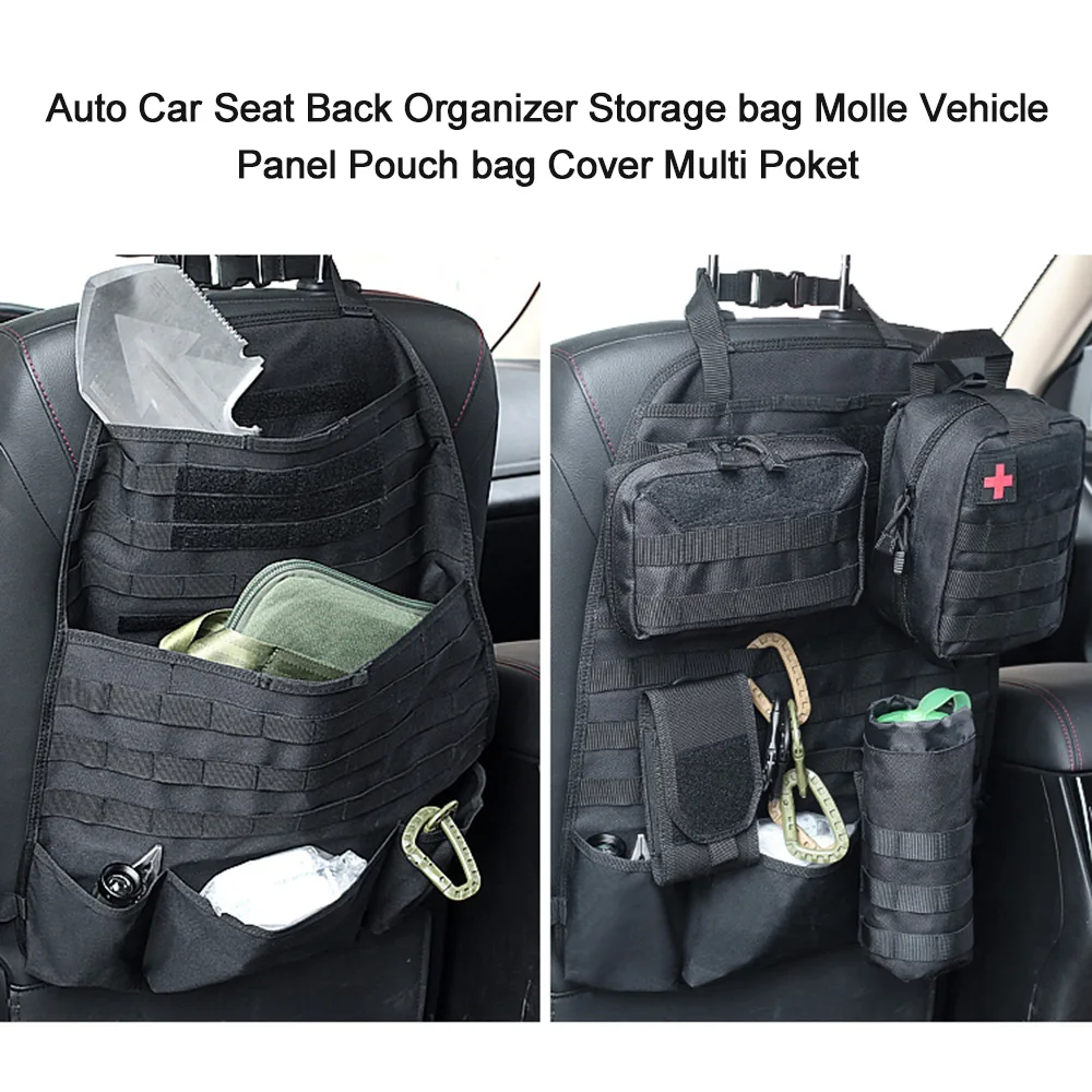 Автомобильный Органайзер на спинку сиденья автомобиля, сумка для хранения, сумка-чехол для панели автомобиля, сумка-чехол, мульти Poket, коричневый, черный, автомобильный Органайзер