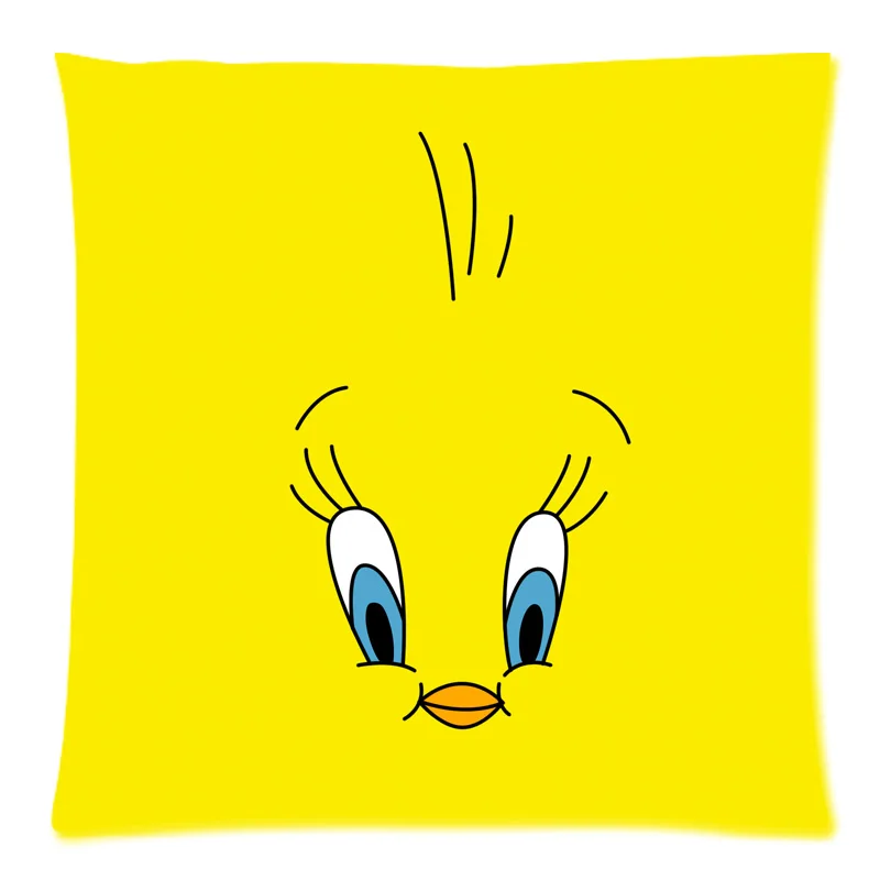 18"*18" Square Tweety Bird Polyester Cushion Cover Sofa Decorative