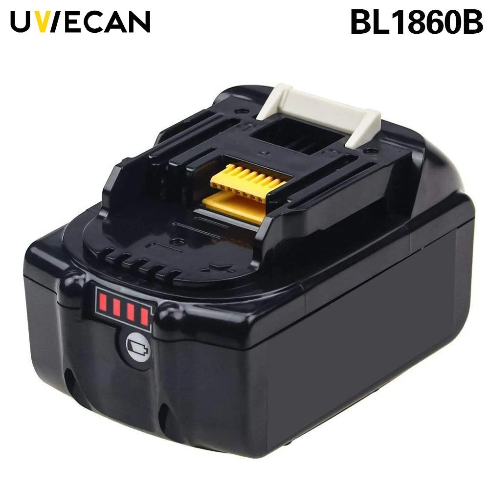 

2Pcs Makita 18V 6.0Ah BL1860B Replacement Battery Lithium For BL1850 BL1845 BL1840B BL1830B 194204-5 Lxt400 Cordless Power Tool