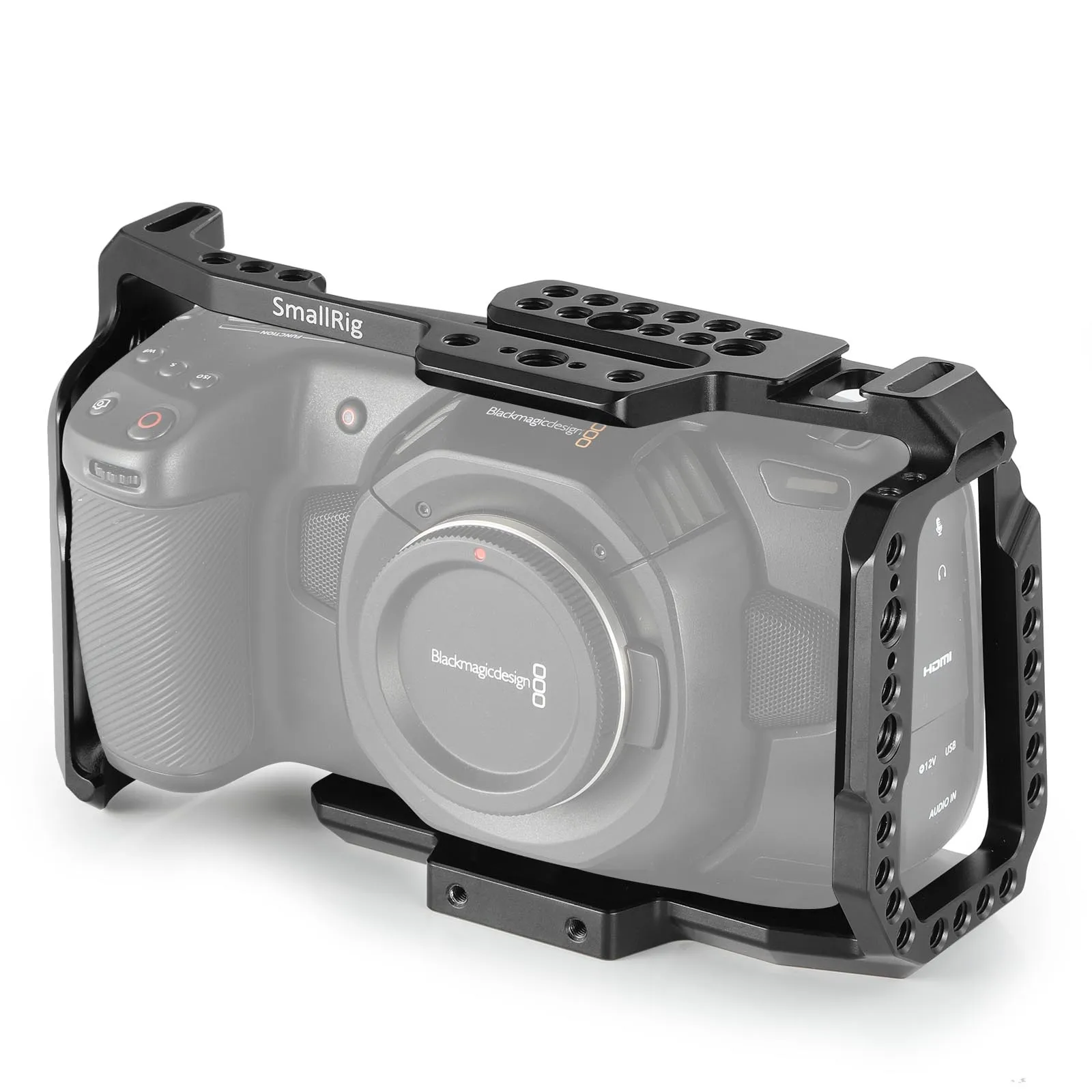 

SmallRig BMPCC 4K Cage for Blackmagic Design Pocket Cinema Camera 4K / 6K W/ Nato Rail Shoe mount For DIY Options 2203