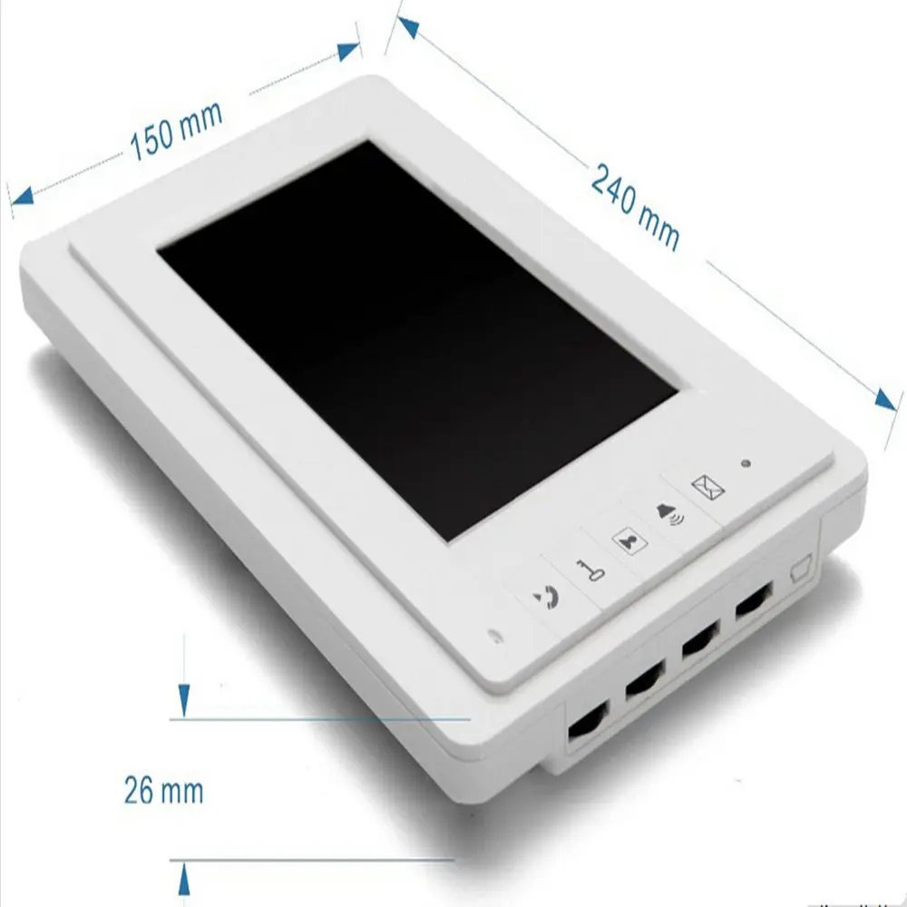 SmartYIBA 7 "дверной звонок проводной видео телефон двери системы безопасности дома запись 1 способ домофон ИК камера