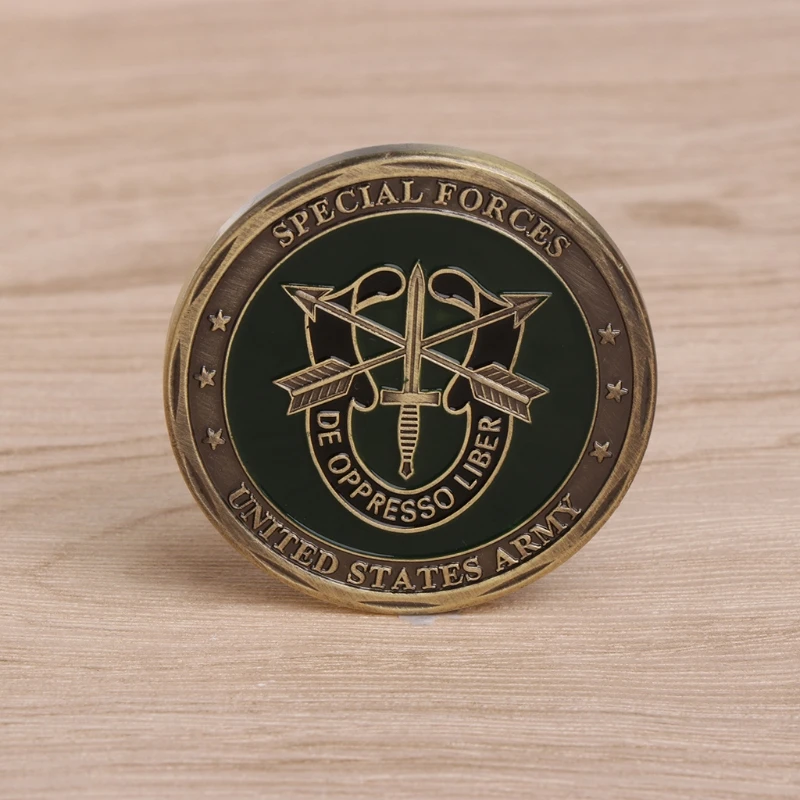 

Commemorative Magic Coin Plated US Special Forces Army Souvenir Art Collection Non-currency Coins Toys Drop Shipping Support
