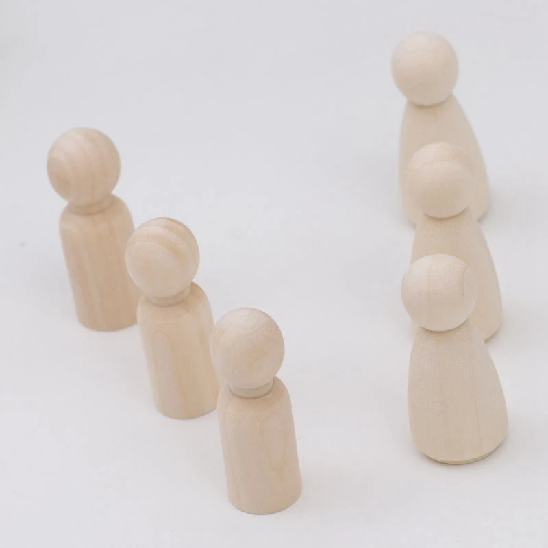 

20pcs wood Peg dolls,Toymaking, Male, Man, Girls,Pawns Little People