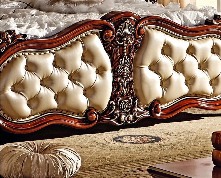 Классический набор для спальни King size/мебель для отелей в европейском стиле/Alibaba итальянская деревянная мебель для спальни ручной работы