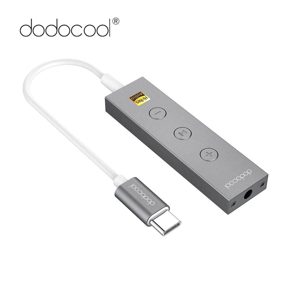 dodocool Type C to 3.5mm Earphone Headphone Cable Adapter USB 3.1 Type-C USB C to 3.5 Jack Audio Aux Cablewith In-line Remote