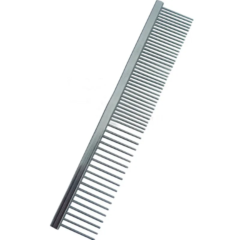 

New Trimmer Grooming Comb Brush Stainless Steel Pet Dog Cat Pin Comb Hair Shedding Grooming Flea Comb high quality @Q