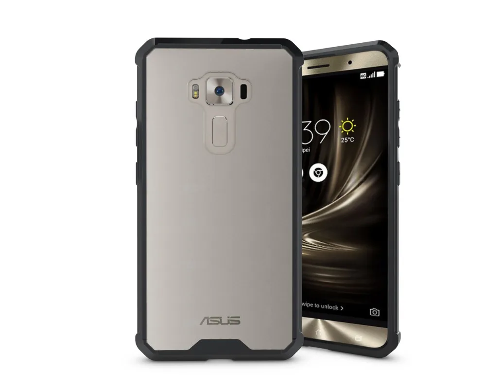 

Shockproof Rugged Bumper Transparent Back Cover Armor Case for ASUS Zenfone3 552KL Silicone Case