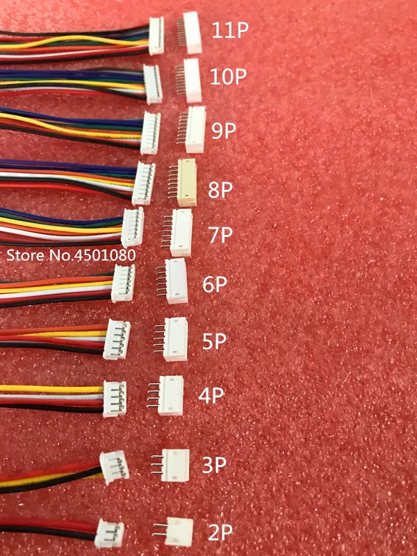 10 комплектов кабелей Mini Micro ZH 1 5 2/3/4/5/6/7/8/9/10 Pin JST с длиной 100 мм|Соединители| |