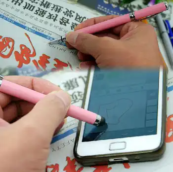 Capacitive Touch Screen Stylus Ballpoint Pen Stylus Pen 2 in 1 for iphone 8/7/5s/6 for ipad for Samsung