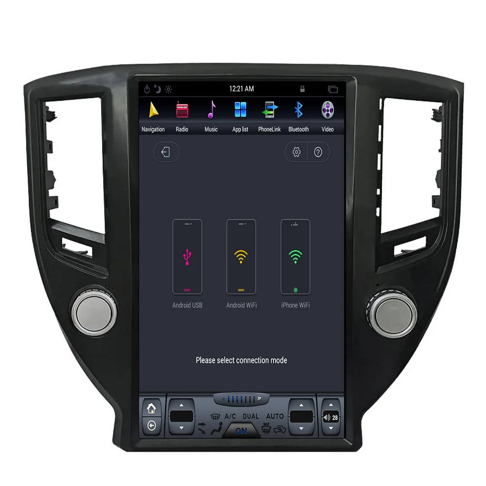 Автомобильная Мультимедийная магнитола Tesla style с GPS-навигацией для TOYOTA CROWN четыре
