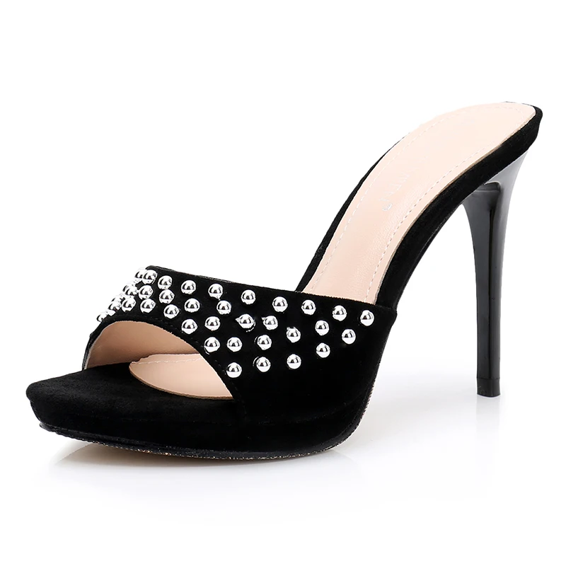 soft high heel slippers