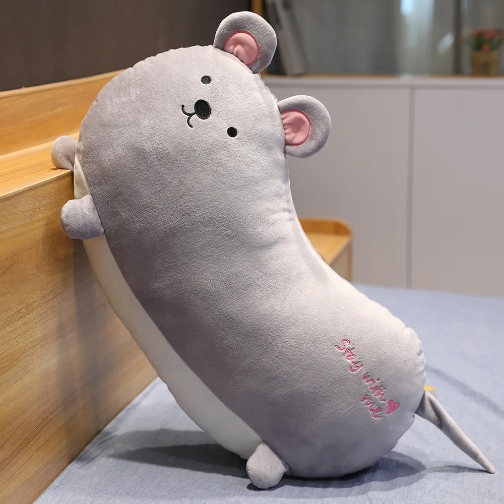 65/85 Cm Sausage Shape Animal Pillow Plush Toy Lovely Stuffed Animal Pig Cat Unicorn Mouse Pillow Kids Birthday Gift Home Decor