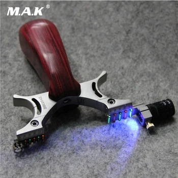 

Outdoor Powerful 304 Stainless Steel Slingshot Fiber Aiming Point Catapult Flat Rubber Band Slingshot Hunting Accessories